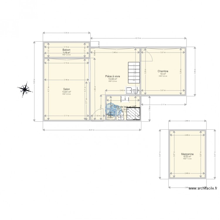 LESSA. Plan de 0 pièce et 0 m2