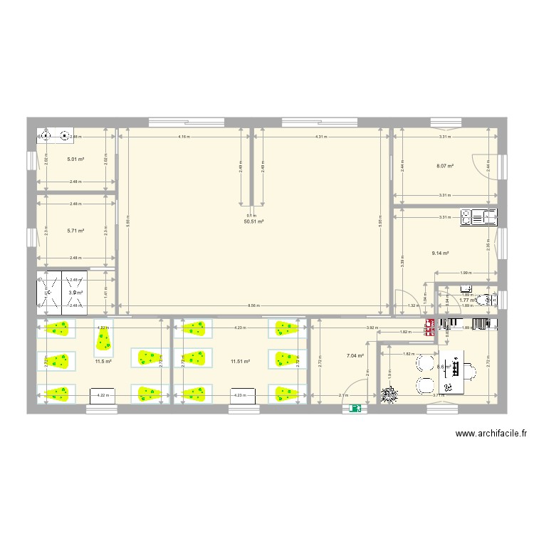 CRECHE. Plan de 0 pièce et 0 m2