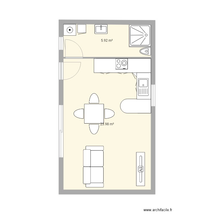 Bungalows . Plan de 0 pièce et 0 m2