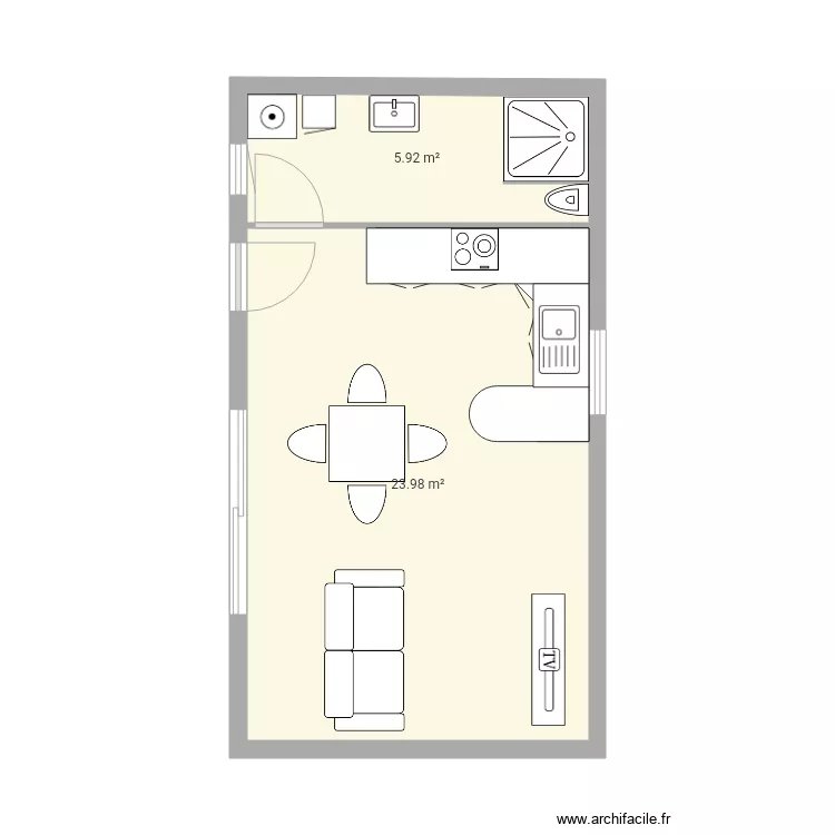 Bungalows . Plan de 
