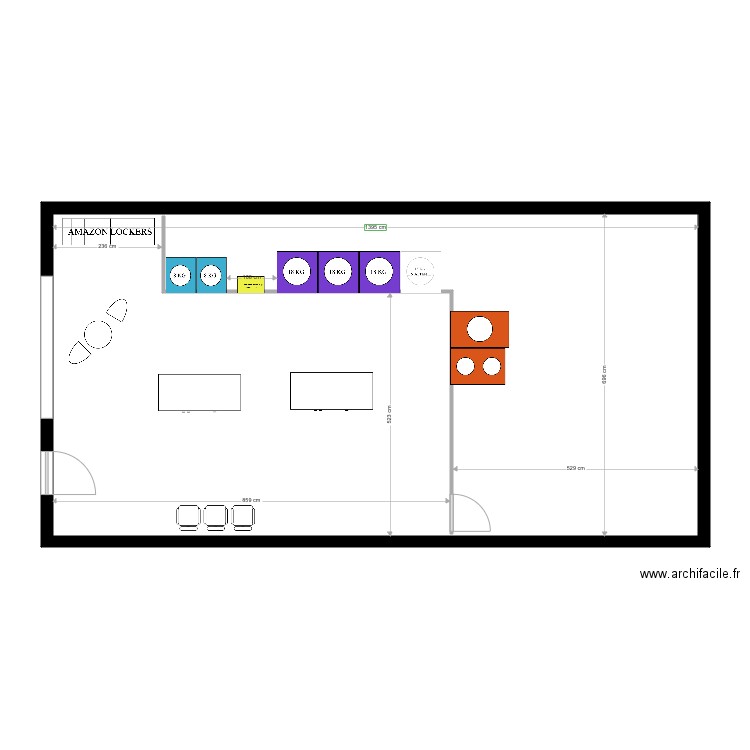 LAVERIE ST PAUL. Plan de 1 pièce et 97 m2