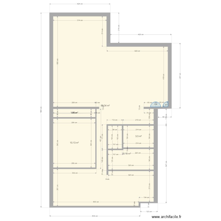 appart. Plan de 0 pièce et 0 m2