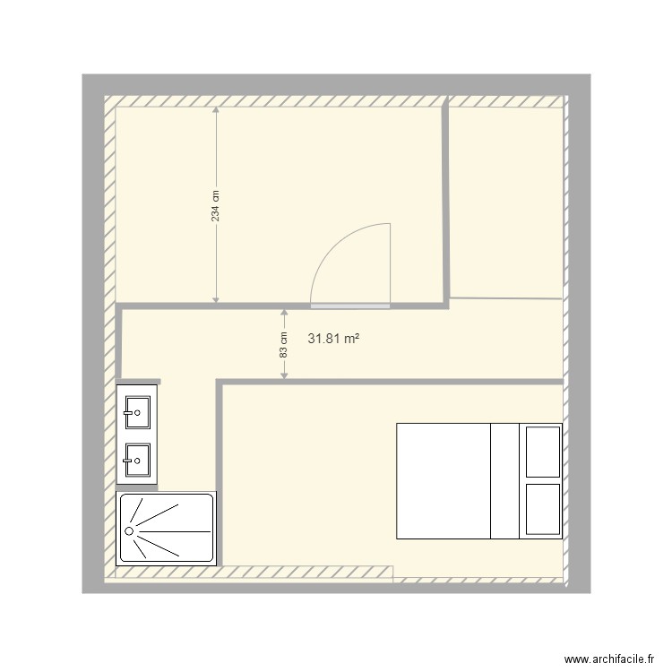 logement 1 etage. Plan de 0 pièce et 0 m2