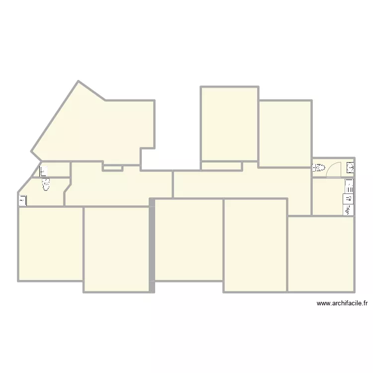 Bureau sommeiller projet&eacute; bis. Plan de 