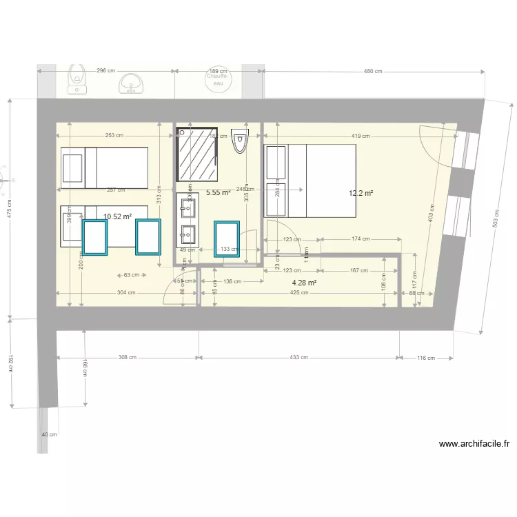 gite V 5 rdc vide. Plan de gite V 5 rdc vide. Plan de
