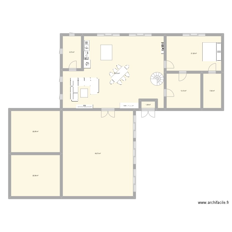 maison alain lily. Plan de 9 pièces et 232 m2