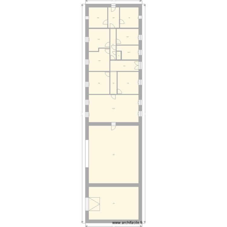 Corps de ferme de la Tour Maurouard à Beauchery. Plan de 0 pièce et 0 m2