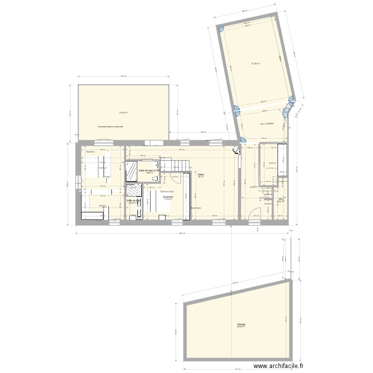 Maison Trezien Plan Jegado 6 Version Kalou bas 2. Plan de 13 pièces et 180 m2