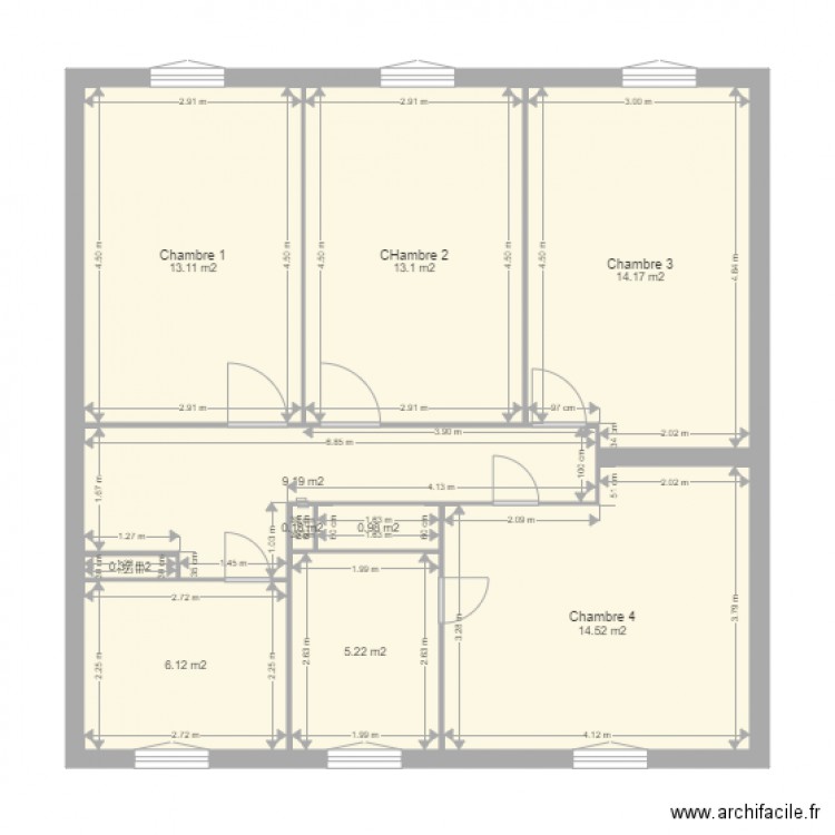 REYNIER 1er étage. Plan de 0 pièce et 0 m2