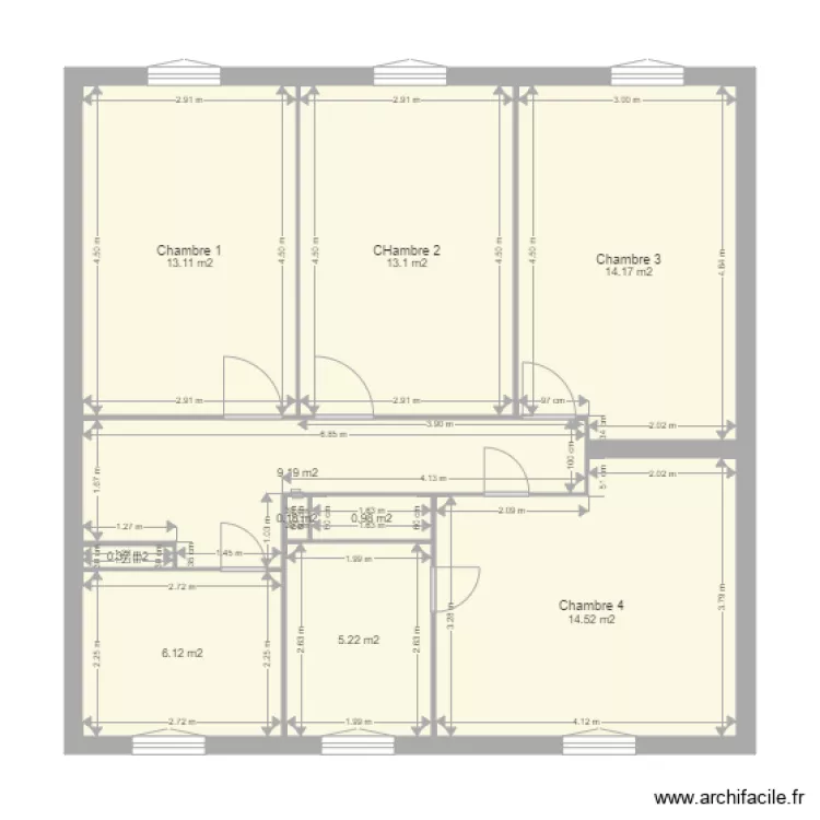 REYNIER 1er &eacute;tage. Plan de 