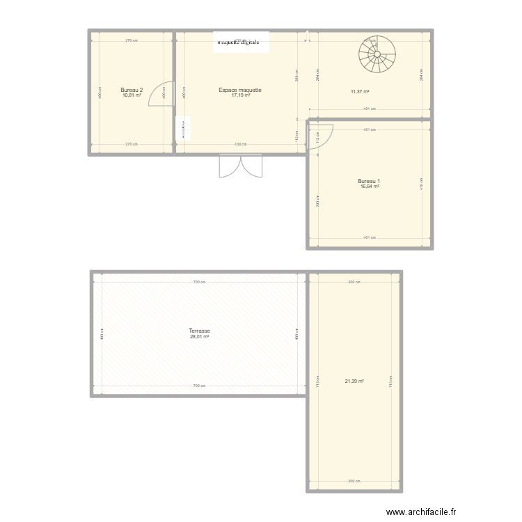 Idée projet 3. Plan de 6 pièces et 105 m2