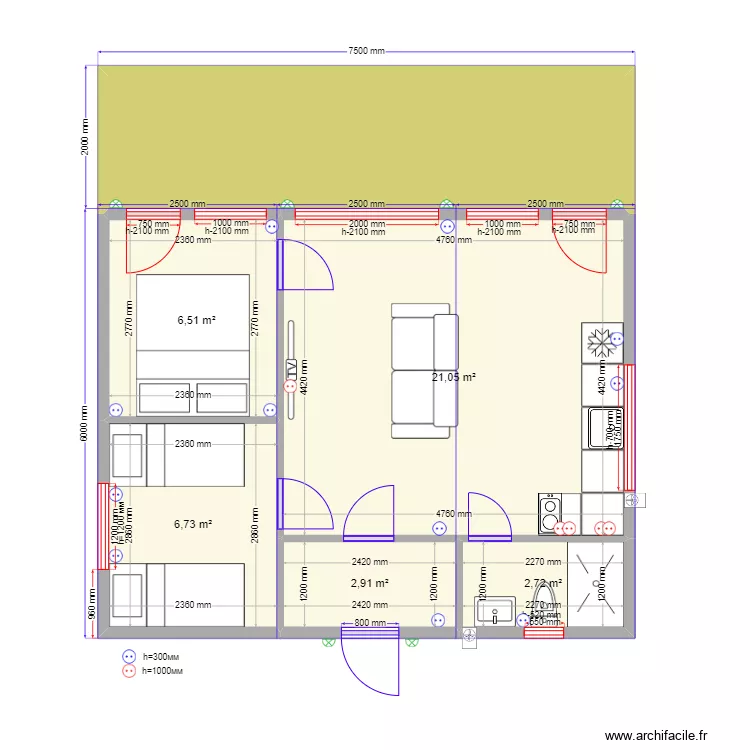 45 888 Рита. Plan de 