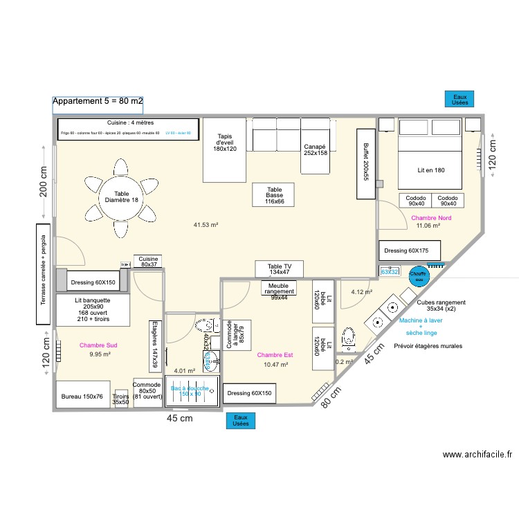 Appartement 5 déc 21. Plan de 0 pièce et 0 m2