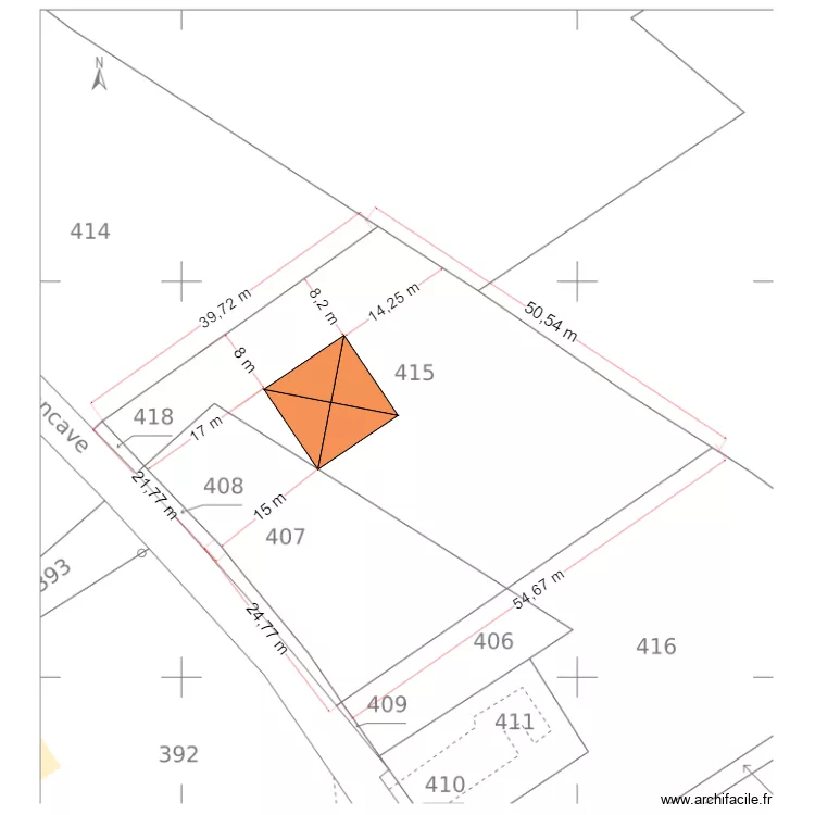 plan de masse. Plan de plan de masse. Plan de