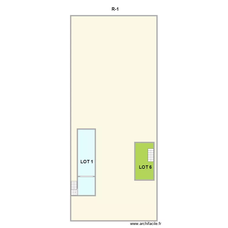 sous sol JAURES. Plan de 