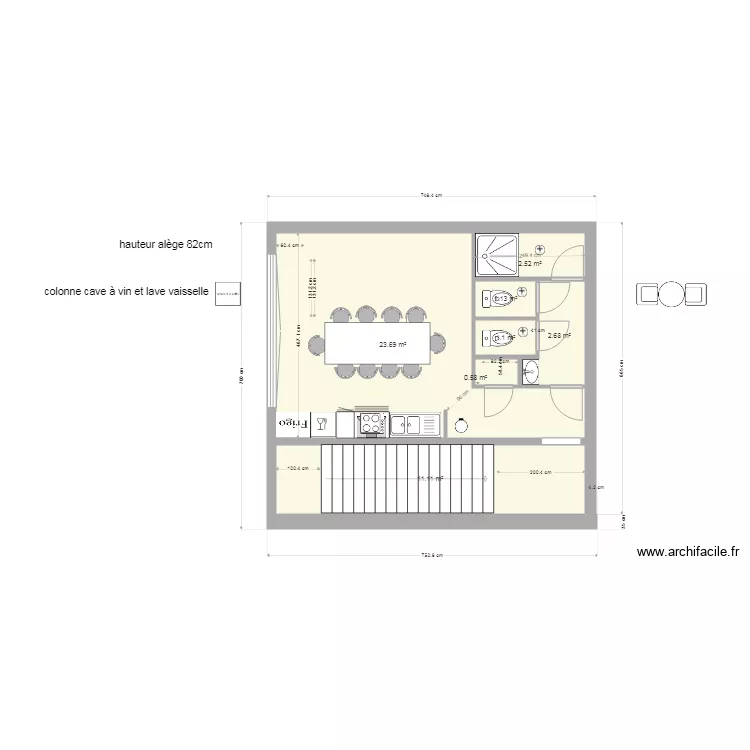 plan cuisine et wc MVO - v3. Plan de 