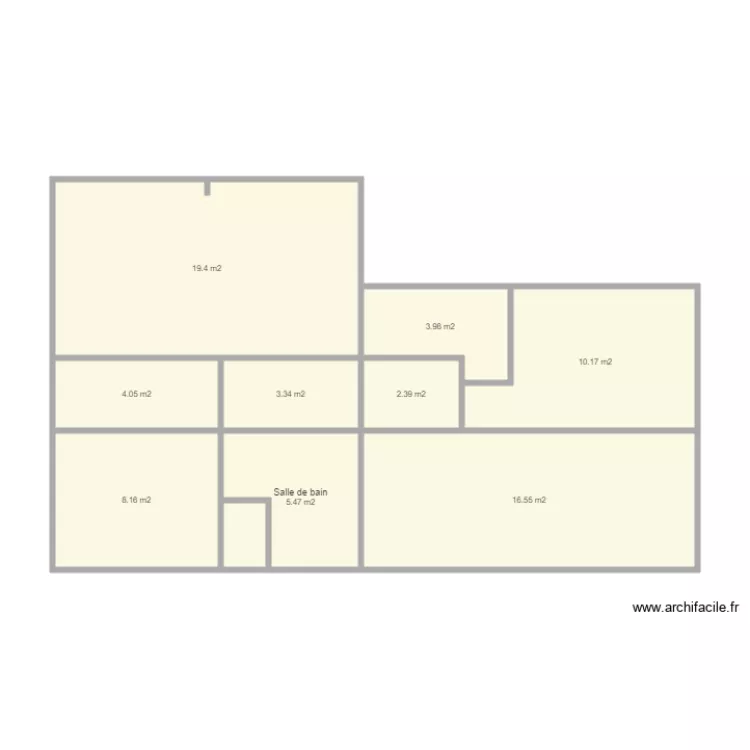 Appartement 2. Plan de 