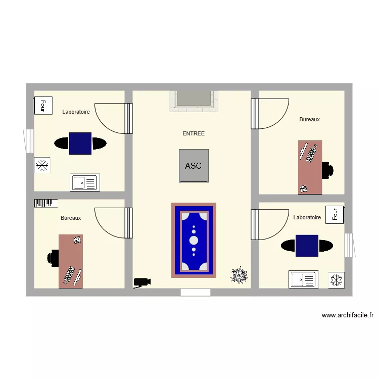 Rez de chauss&eacute;e . Plan de 