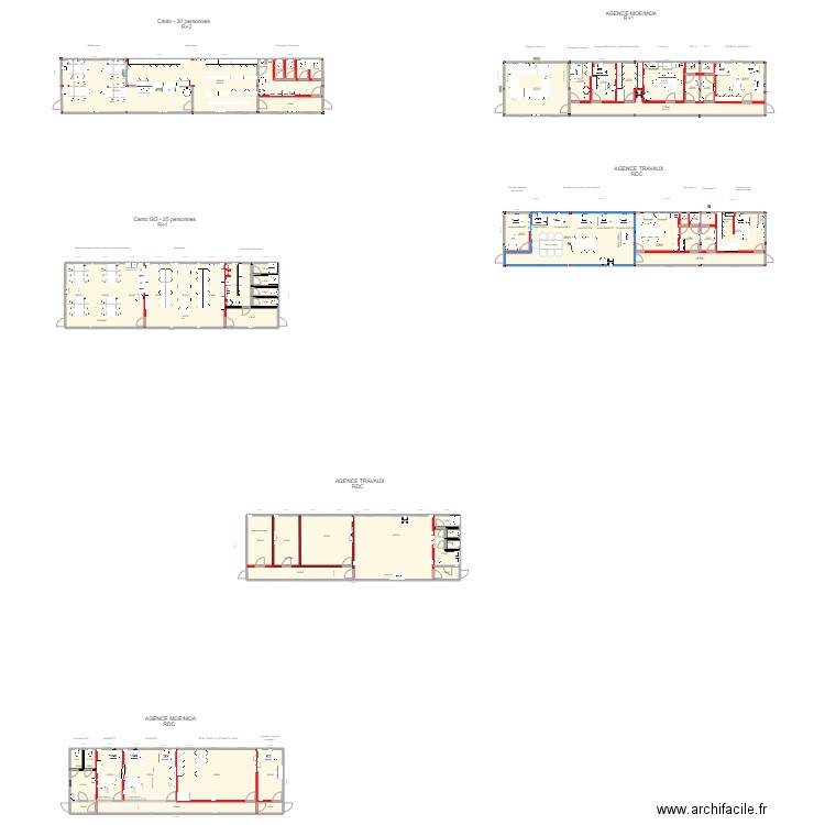 AGENCE MOA/MOE. Plan de 59 pièces et 676 m2