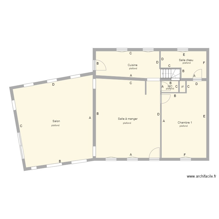 ovity rdc. Plan de 0 pièce et 0 m2