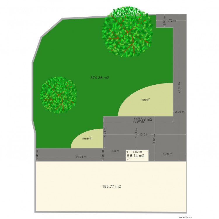 lescieux terrasse composite V5 1. Plan de 0 pièce et 0 m2