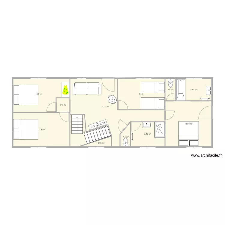 GITE Etage 1. Plan de 