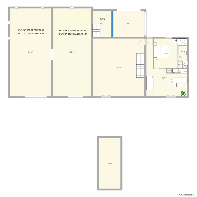 MAS TERRE ET NATURE 1 ER ETAGE REVU. Plan de 