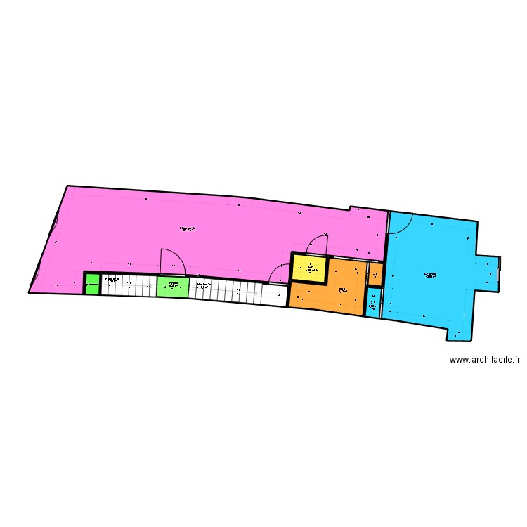 APPART LA CONCHE projet 6 côté. Plan de 9 pièces et 57 m2