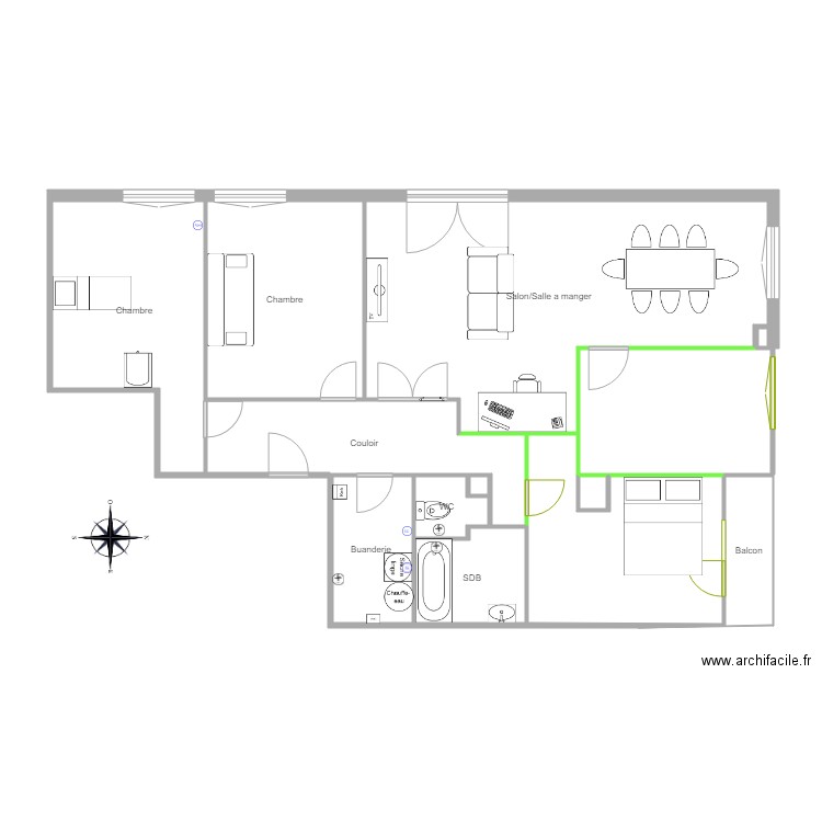 Aménagements. Plan de 0 pièce et 0 m2