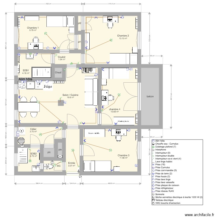 appartement renovation v8. Plan de 0 pièce et 0 m2