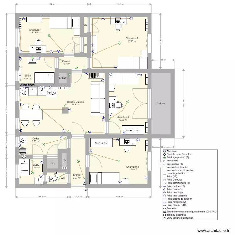appartement renovation v8. Plan de 