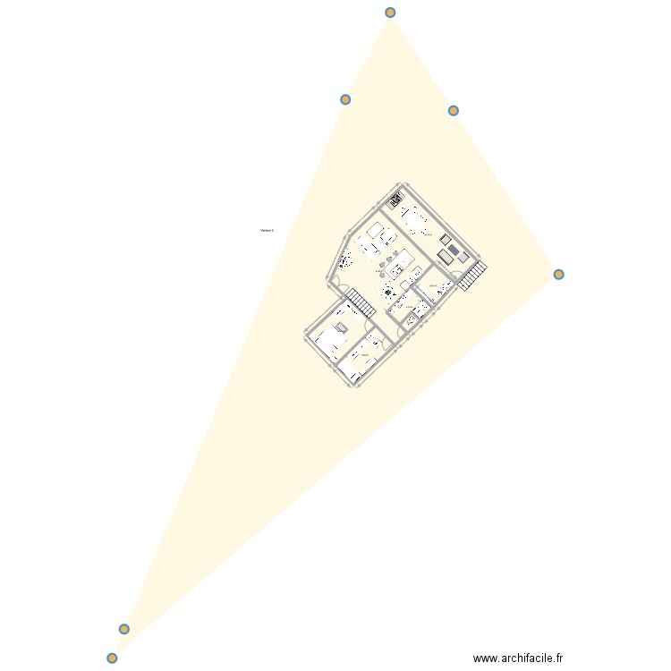 PLAN DISTRIBUTION RDC Version 3. Plan de 11 pièces et 148 m2