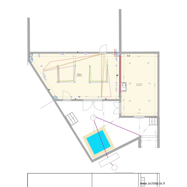 extension 6 sept 21 cotations murets 2 10 2021. Plan de 0 pièce et 0 m2