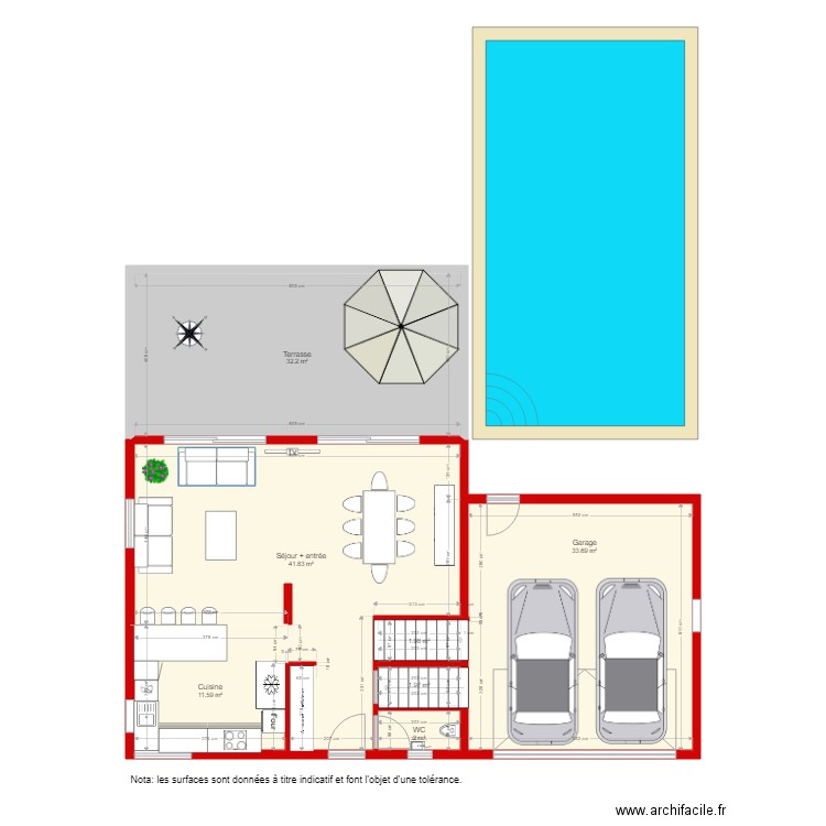 BI2264 niveau 1. Plan de 0 pièce et 0 m2