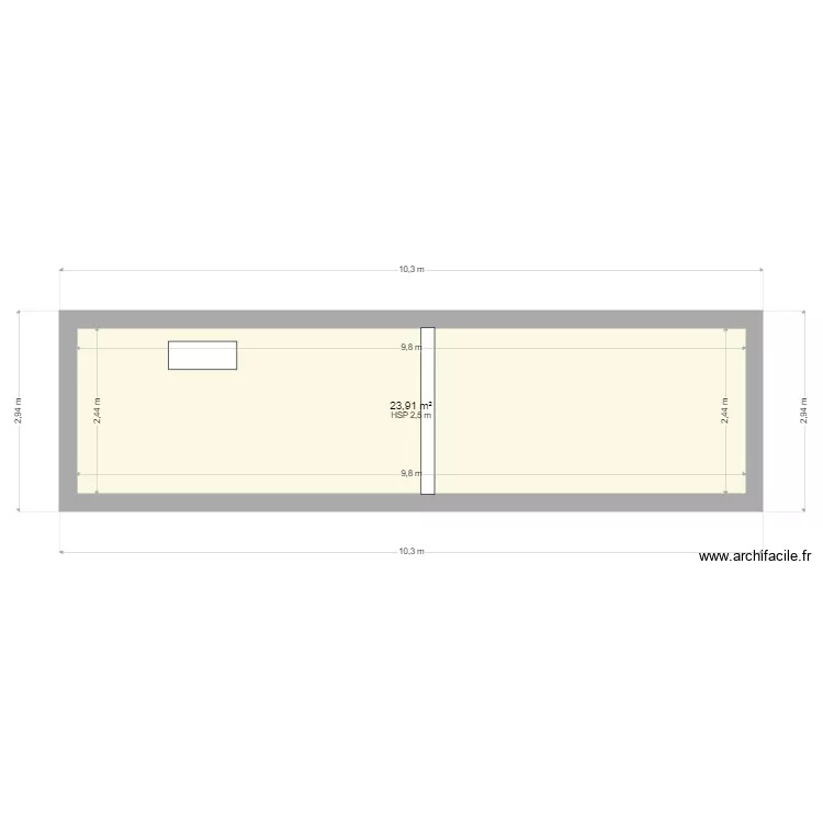 isolation garage. Plan de 