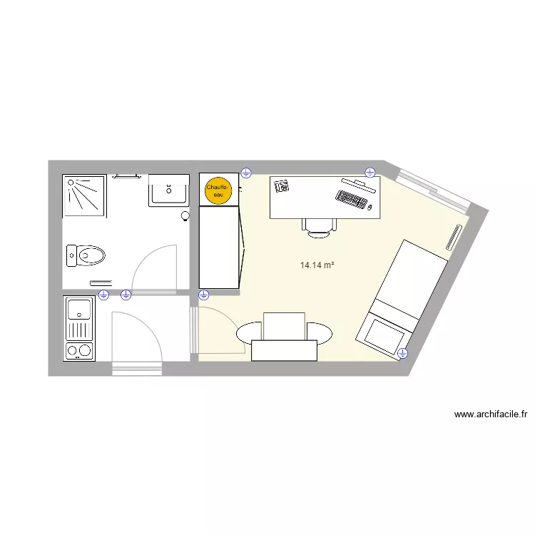 Appart Marion. Plan de 