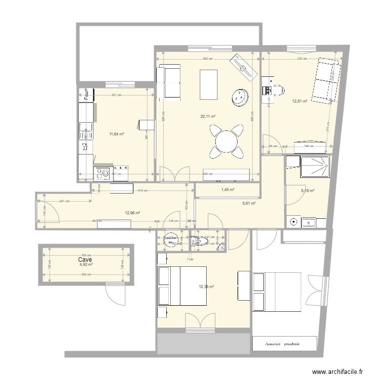 séjour joué 1. Plan de 0 pièce et 0 m2
