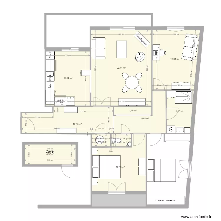 s&eacute;jour jou&eacute; 1. Plan de 