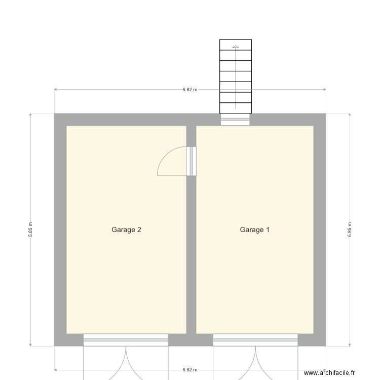 DOUBLE GARAGE MICK. Plan de 0 pièce et 0 m2