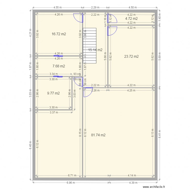 etage loire projet xx. Plan de 0 pièce et 0 m2