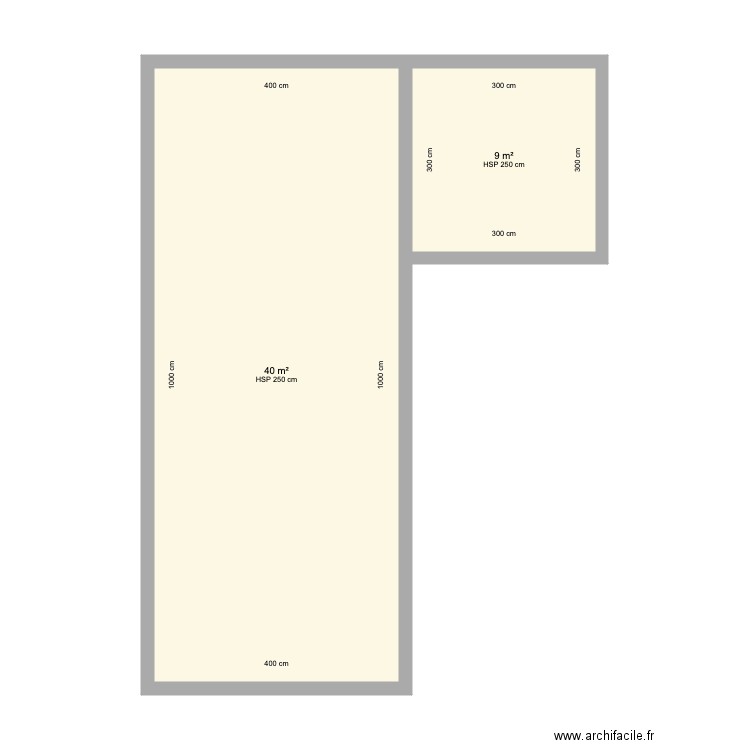 SATATION V4. Plan de 2 pièces et 49 m2