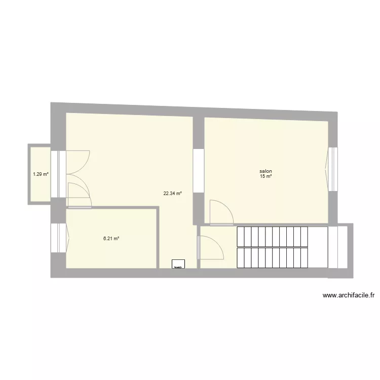 Anatole France 3ème étage vide. Plan de Anatole France 3ème étage vide. Plan de