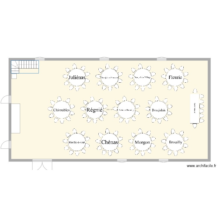plan de table . Plan de 0 pièce et 0 m2