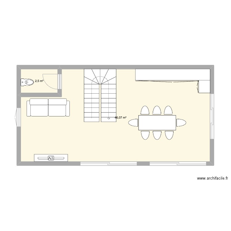 cour RDC. Plan de 0 pièce et 0 m2