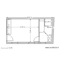 Freynet, Chambre/salle de bain 20 juillet 2014