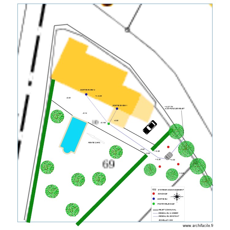 IMPLANTATION DOSSIER JOUBERT. Plan de 0 pièce et 0 m2