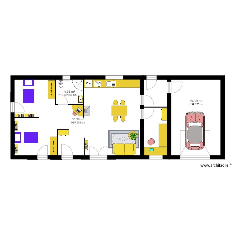 longère 2. Plan de 0 pièce et 0 m2