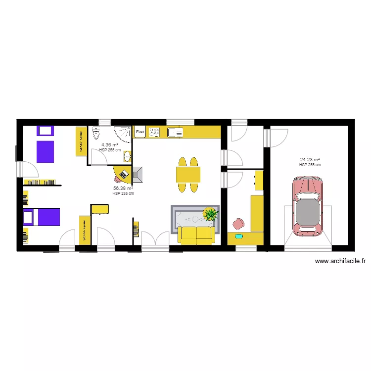 long&egrave;re 2. Plan de 
