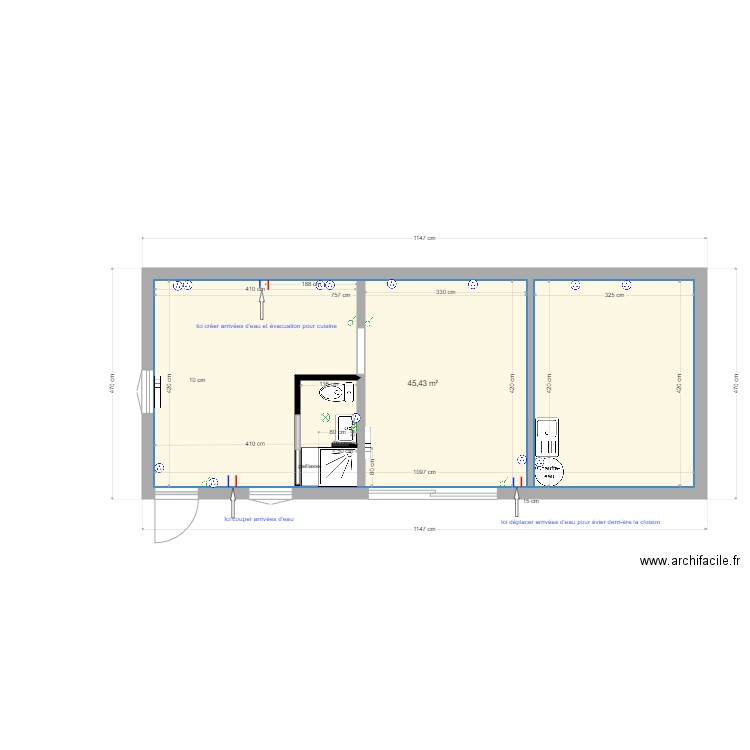Annexe Bleheu. Plan de 0 pièce et 0 m2