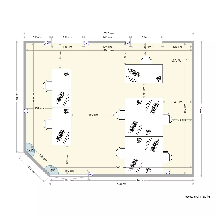 D&eacute;partement D2 V2. Plan de 